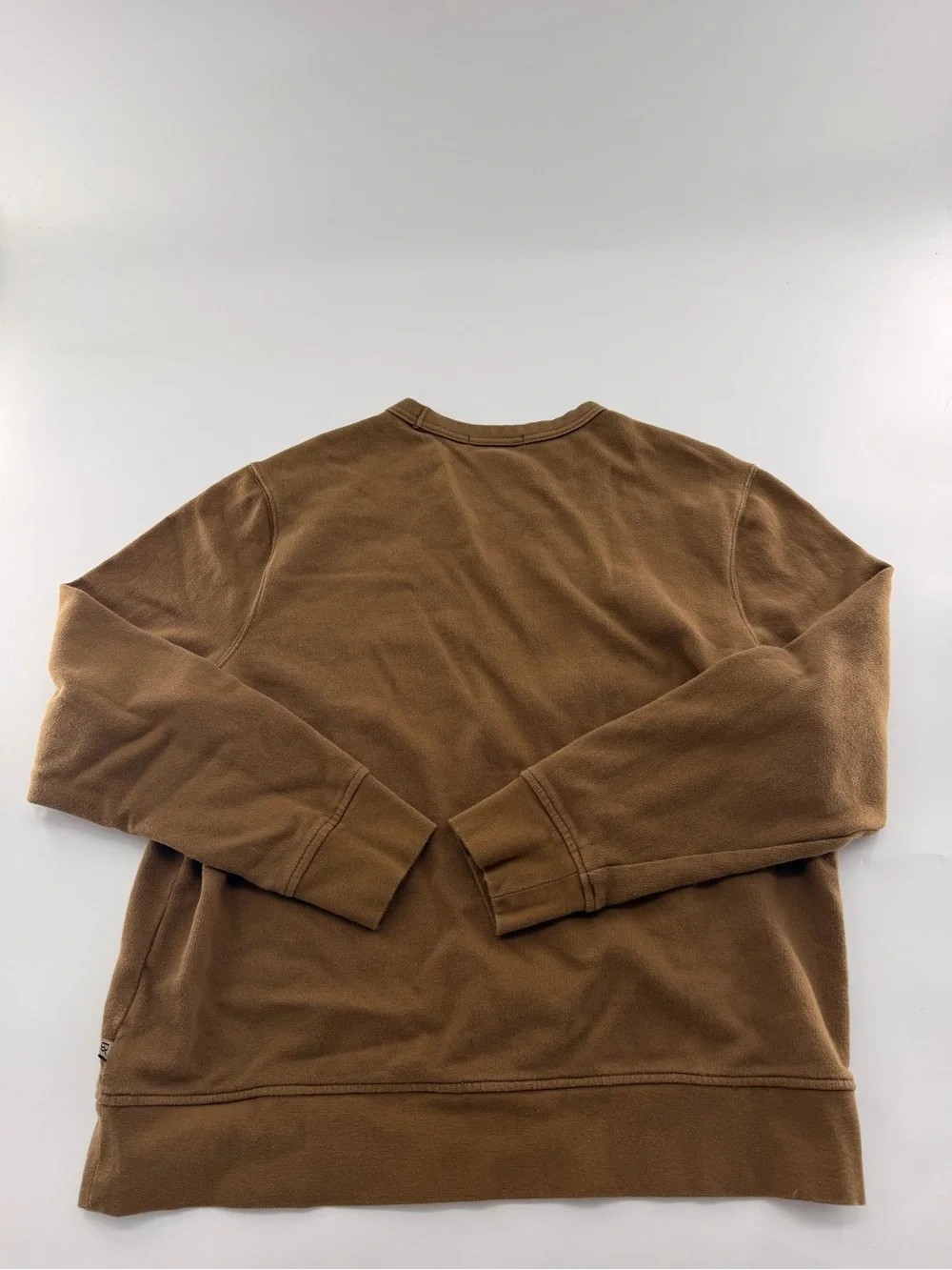 Banana Republic Factory Heavyweight Long Sleeve Horse Hair Tan T Shirt Crewneck